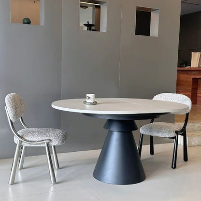 Traditional Vintage Arc Soft Fluffy Carbon Steel Snowflake Velvet Sponge Dining Chair Backrest Armless For Dining Room
