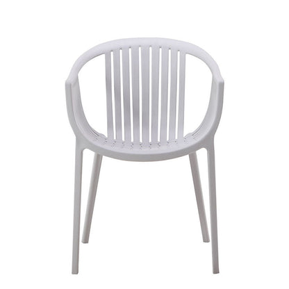 Modern Minimalist Ergonomics Arc-Shaped PP Sturdy Dining Chair Backrest Armrest For Dining Room