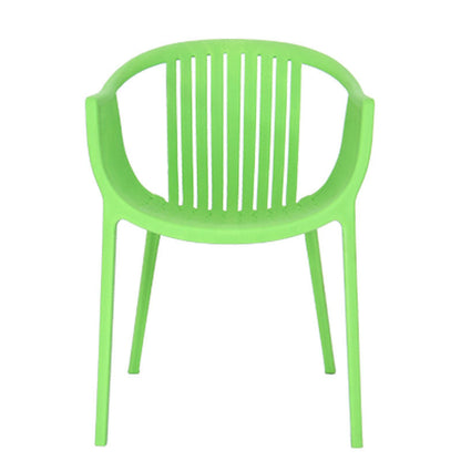 Modern Minimalist Ergonomics Arc-Shaped PP Sturdy Dining Chair Backrest Armrest For Dining Room