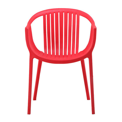 Modern Minimalist Ergonomics Arc-Shaped PP Sturdy Dining Chair Backrest Armrest For Dining Room