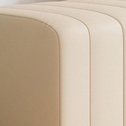 Contemporary Scandinavian Rectangular Cat Scratching Leather Faux Suede Fleece Solid Wood Sponge Plush Cotton Bench Backrest Armless For Entryway