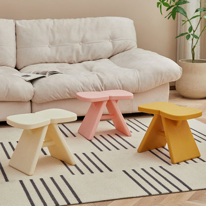 Modern Minimalist PE Rectangular Low Stool Armless For Entryways