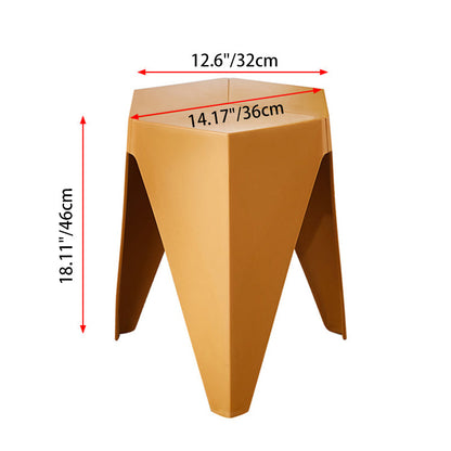 Modern Minimalist PE Square Low Stool Armless For Dining Room & Kitchen