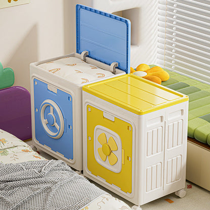 Modern Simplicity Foldable Rectangular PP Plastic Large Capacity Movable Storage Cabinet 1-Cabinet For Bedroom