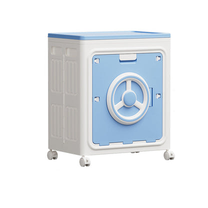 Modern Simplicity Foldable Rectangular PP Plastic Large Capacity Movable Storage Cabinet 1-Cabinet For Bedroom