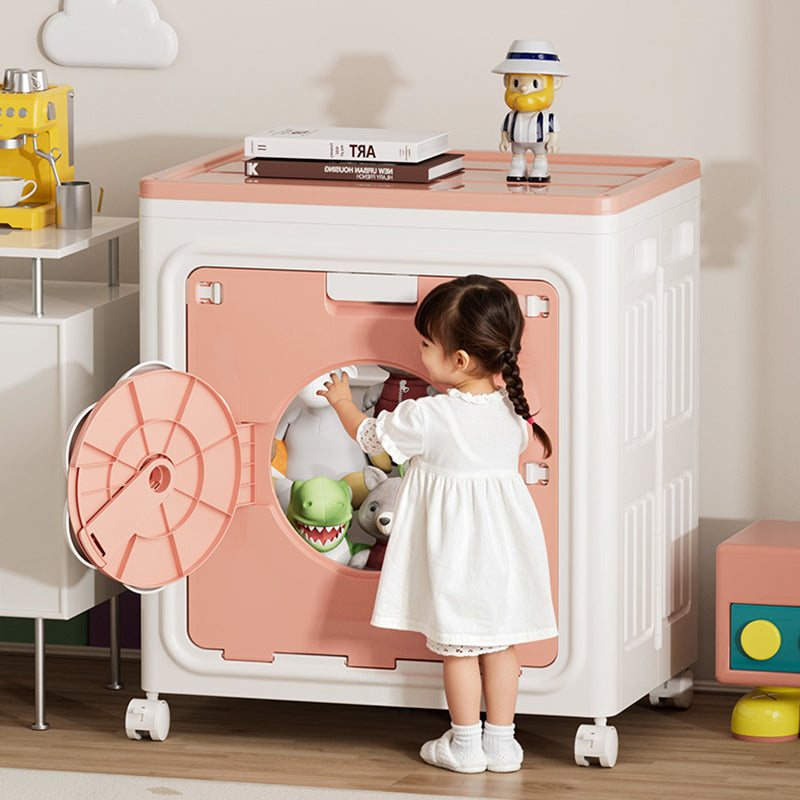 Modern Simplicity Foldable Rectangular PP Plastic Large Capacity Movable Storage Cabinet 1-Cabinet For Bedroom