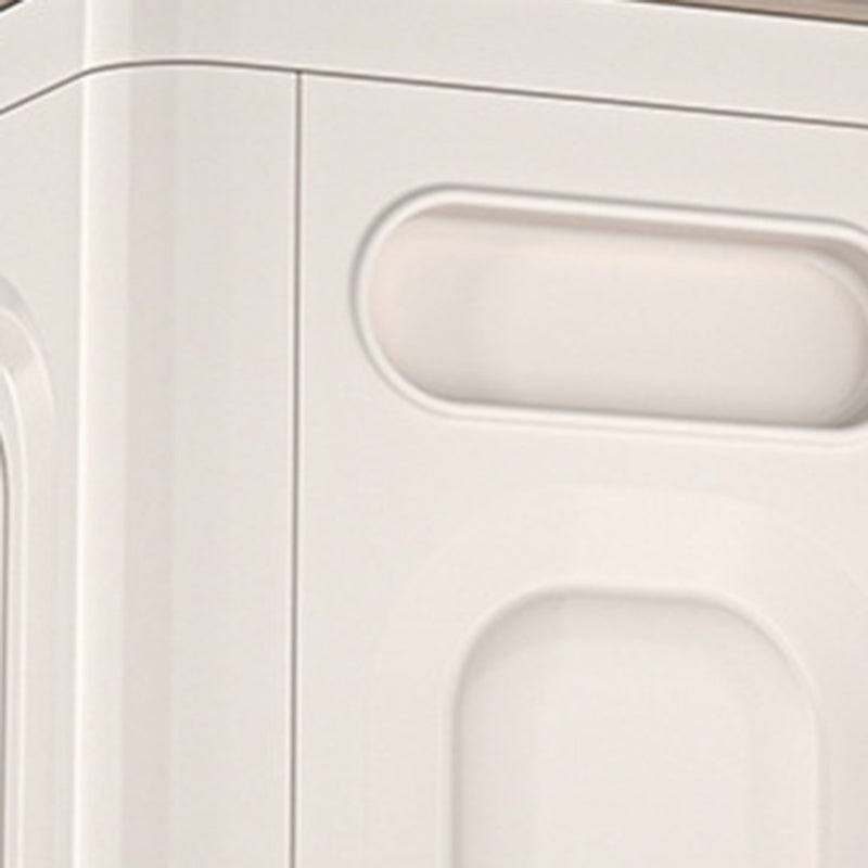 Modern Minimalist Foldable Rectangular PP Plastic Flip-Top Storage Cabinet 1-Cabinet For Bedroom
