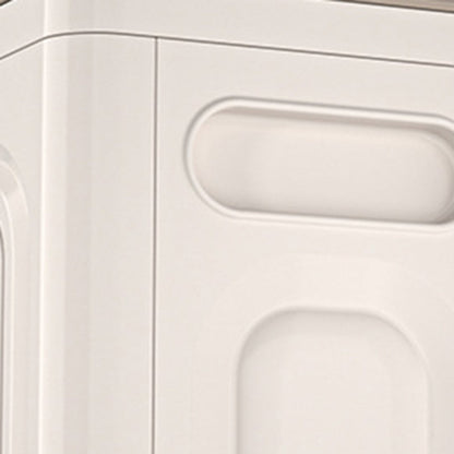 Modern Minimalist Foldable Rectangular PP Plastic Flip-Top Storage Cabinet 1-Cabinet For Bedroom
