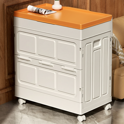 Modern Simplicity Foldable Rectangular PP Plastic Large Capacity Storage Cabinet 1-Cabinet For Living Room & Bedroom