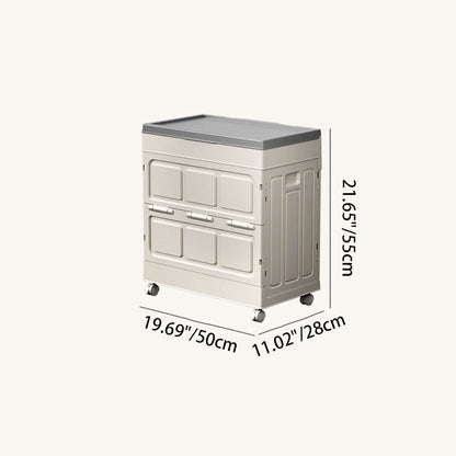Modern Simplicity Foldable Rectangular PP Plastic Large Capacity Storage Cabinet 1-Cabinet For Living Room & Bedroom