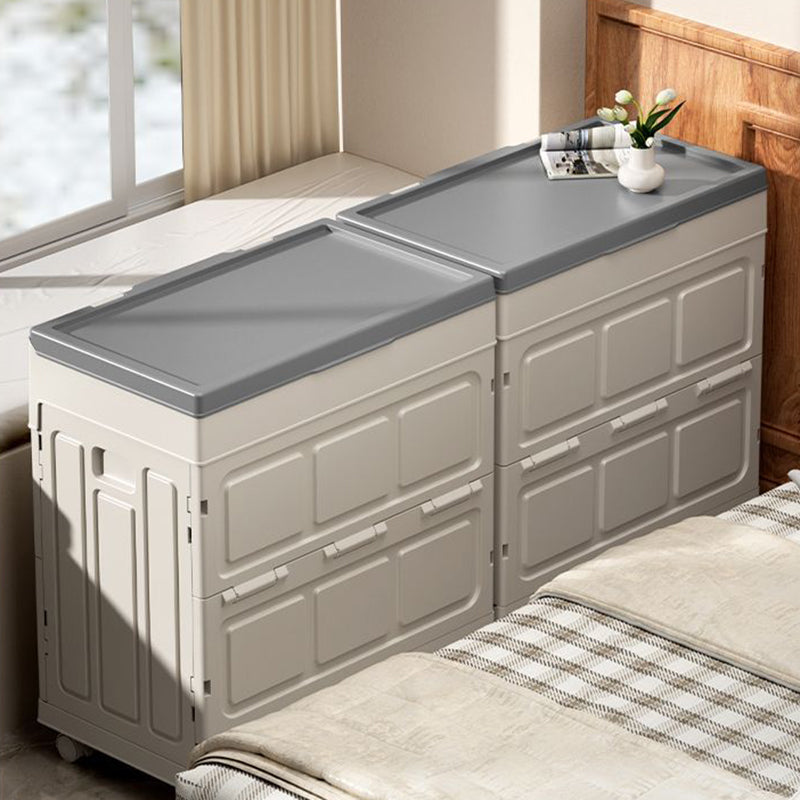 Modern Simplicity Foldable Rectangular PP Plastic Large Capacity Storage Cabinet 1-Cabinet For Living Room & Bedroom