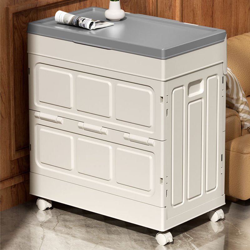 Modern Simplicity Foldable Rectangular PP Plastic Large Capacity Storage Cabinet 1-Cabinet For Living Room & Bedroom