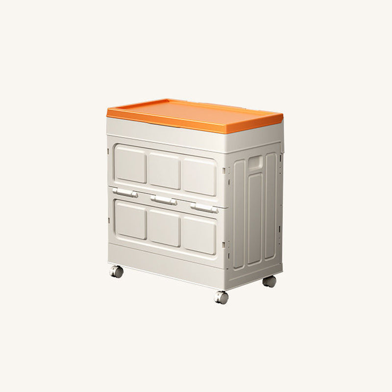 Modern Simplicity Foldable Rectangular PP Plastic Large Capacity Storage Cabinet 1-Cabinet For Living Room & Bedroom