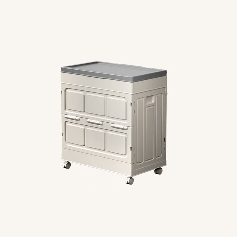 Modern Simplicity Foldable Rectangular PP Plastic Large Capacity Storage Cabinet 1-Cabinet For Living Room & Bedroom
