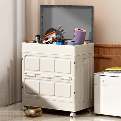 Modern Simplicity Foldable Rectangular PP Plastic Large Capacity Storage Cabinet 1-Cabinet For Living Room & Bedroom