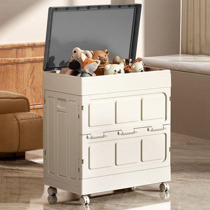 Modern Simplicity Foldable Rectangular PP Plastic Large Capacity Storage Cabinet 1-Cabinet For Living Room & Bedroom