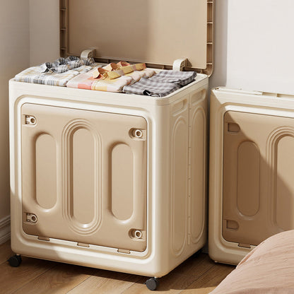 Modern Minimalist Movable Rectangle PP Plastic Dust-Proof Large Capacity Foldable Storage Cabinet 1-Cabinet For Bedroom