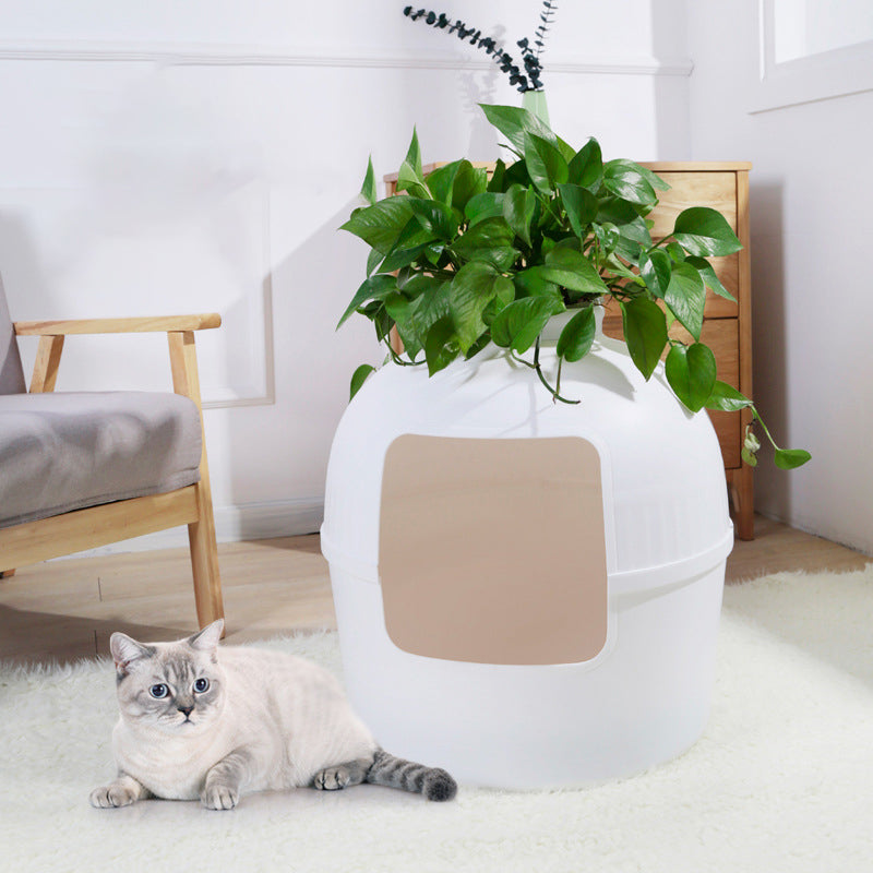 Modern Minimalist Detachable Wine Jar PP Plastic Resin Washable Dog & Cat Bed 1- Tier For Living Room