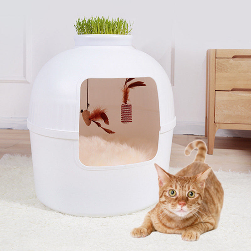 Modern Minimalist Detachable Wine Jar PP Plastic Resin Washable Dog & Cat Bed 1- Tier For Living Room