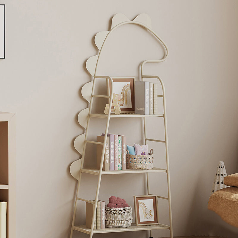Contemporary Creative Dinosaur-Shaped Iron Kids Floor-Standing Bookshelf 3-Layer For Study