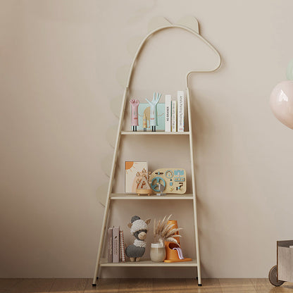 Contemporary Creative Dinosaur-Shaped Iron Kids Floor-Standing Bookshelf 3-Layer For Study
