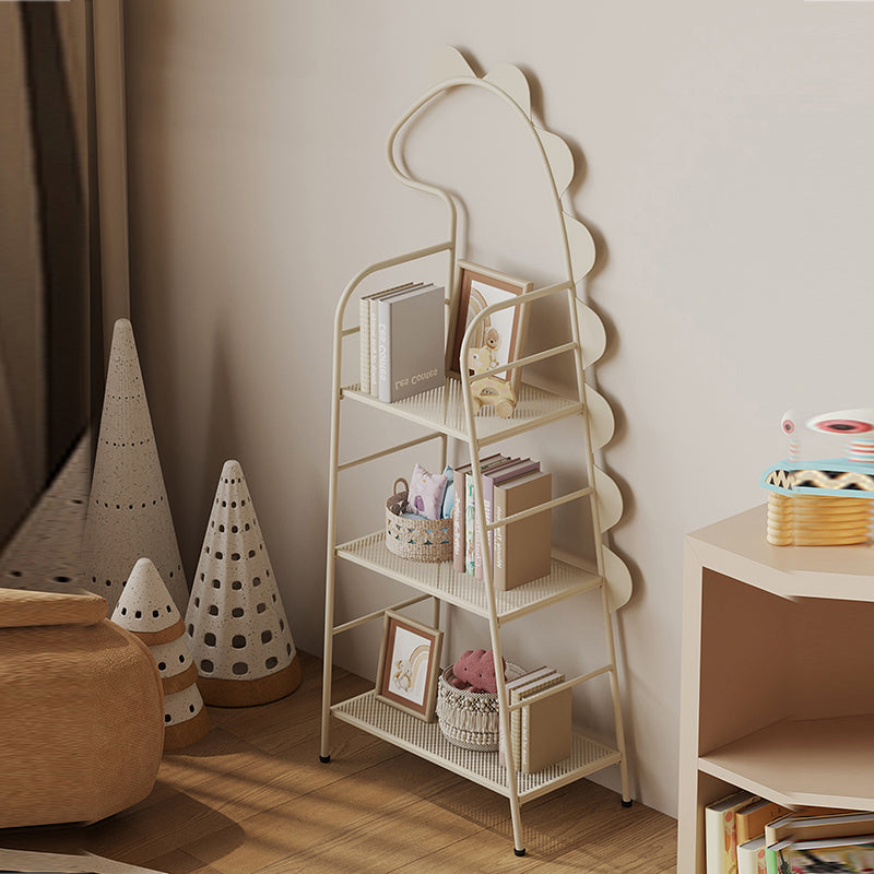 Contemporary Creative Dinosaur-Shaped Iron Kids Floor-Standing Bookshelf 3-Layer For Study