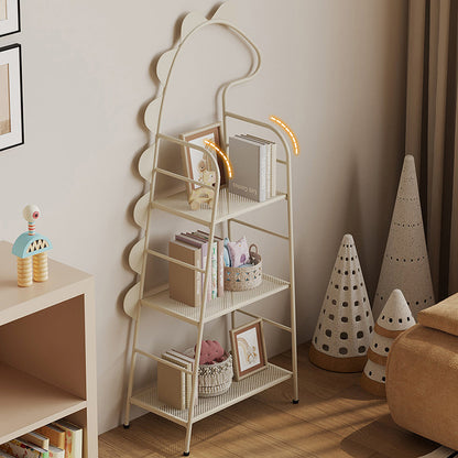 Contemporary Creative Dinosaur-Shaped Iron Kids Floor-Standing Bookshelf 3-Layer For Study
