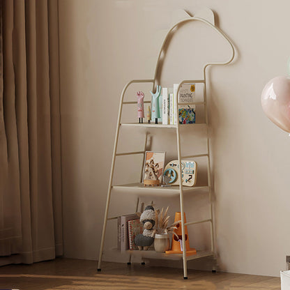 Contemporary Creative Dinosaur-Shaped Iron Kids Floor-Standing Bookshelf 3-Layer For Study