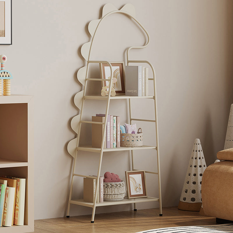 Contemporary Creative Dinosaur-Shaped Iron Kids Floor-Standing Bookshelf 3-Layer For Study