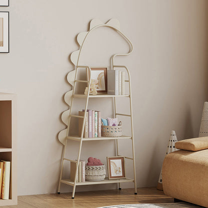 Contemporary Creative Dinosaur-Shaped Iron Kids Floor-Standing Bookshelf 3-Layer For Study