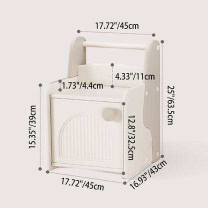 Modern Art Deco Eco-Friendly HDPE Square Kids Storage Cabinet 1-Cabinet For Living Room & Bedroom