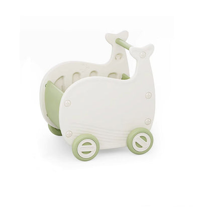 Contemporary Creative Whale-Shaped Eco-Friendly HDPE Movable Kids Storage Cabinet 1-Storage For Living Room & Bedroom