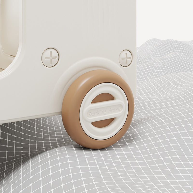 Modern Art Deco Car-Shaped Eco-Friendly HDPE Movable Kids Storage End Table 3-Tier For Living Room