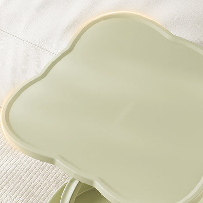 Contemporary Nordic Clover Eco-Friendly HDPE Movable End Table 2-Tier For Living Room & Bedroom