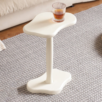 Contemporary Nordic Cloud-Shaped Solid Rubberwood Portable End Table 1-Tier For Living Room