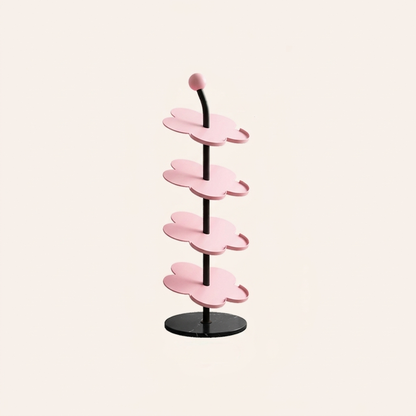 Modern Art Deco Carbon Steel Marble Floral Shoe Storage Rack 4/6-Tier For Entryway & Hallway