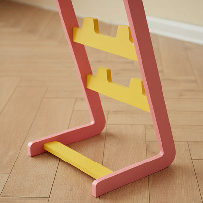 Contemporary Nordic L-Shaped MDF Floor-Standing Shoe Storage Rack 4-Shelf For Entryway