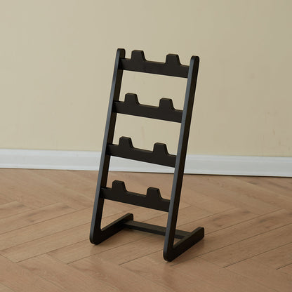 Contemporary Nordic L-Shaped MDF Floor-Standing Shoe Storage Rack 4-Shelf For Entryway