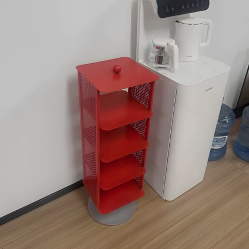 Contemporary Industrial Rectangular Anti-Corrosion & Anti-Rust Carbon Steel Shoe Storage Rack 3/4-Tier For Hallway