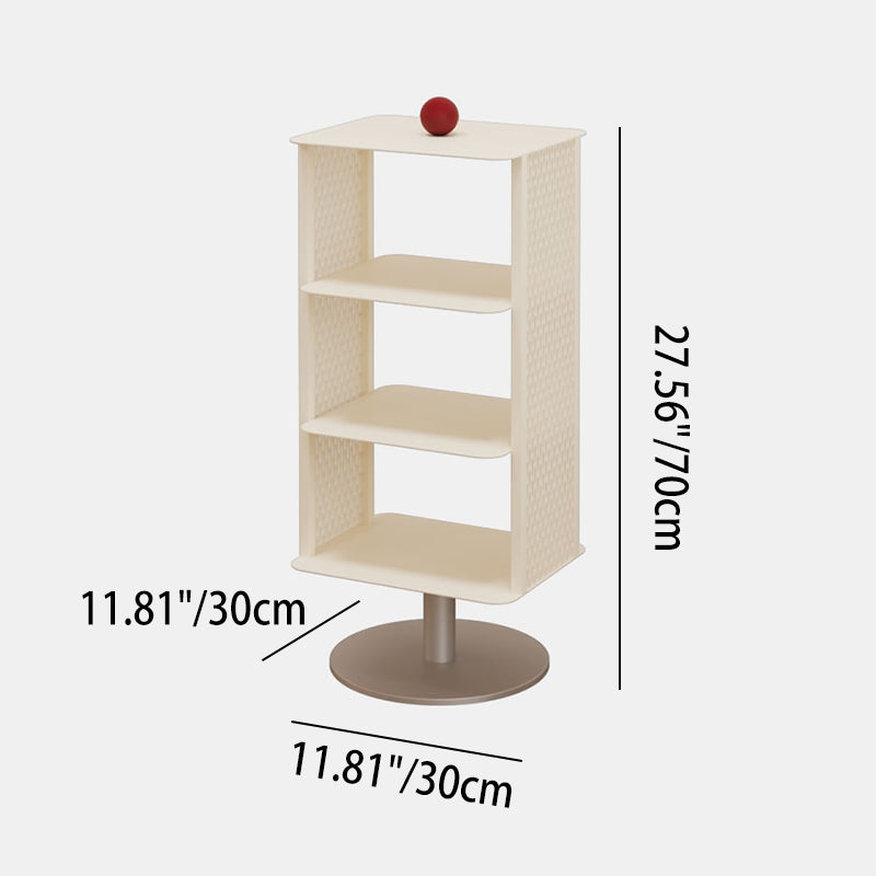 Contemporary Industrial Rectangular Anti-Corrosion & Anti-Rust Carbon Steel Shoe Storage Rack 3/4-Tier For Hallway