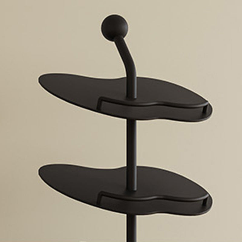 Contemporary Creative Apple-Shaped Iron Marble Shoe Storage Rack 4/5/6-Tier For Entryway & Hallway