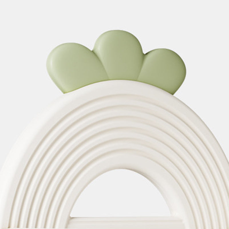 Modern Minimalist Fan-Shaped Eco-Friendly HDPE PP Kids Storage Shelf 2-Tier For Living Room