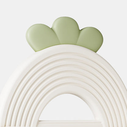 Modern Minimalist Fan-Shaped Eco-Friendly HDPE PP Kids Storage Shelf 2-Tier For Living Room