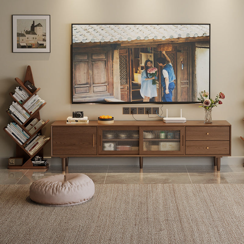Contemporary Creative Bamboo Shoot-Shaped Rubberwood Floor-Standing Bookshelf 8/10-Tier For Study Room