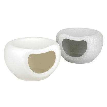 Modern Minimalist Crescent Shape PE Plastic Human-Pet Sharing Washable Cat Bed 1-Hole For Living Room