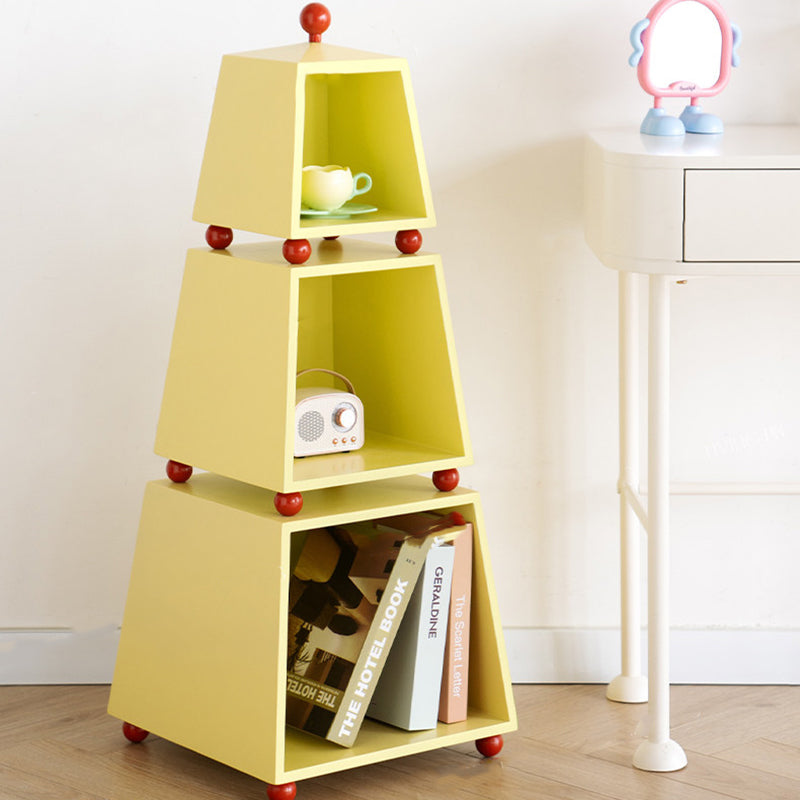 Contemporary Creative Pyramid MDF Dopamine Display Storage Shelf 3-Tier For Study