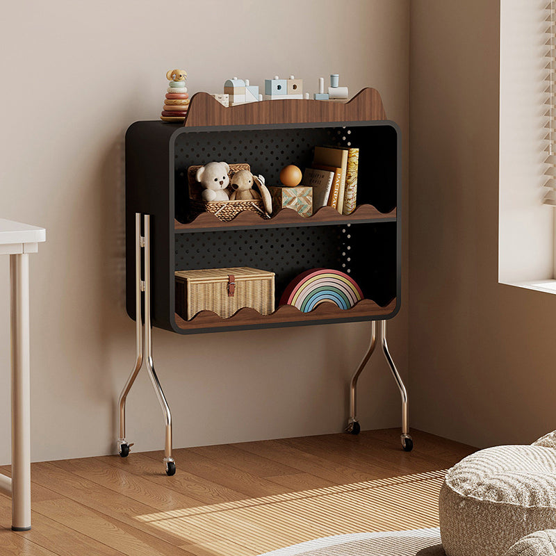 Contemporary Nordic Cartoon Cat Ear & Deer Ear Iron Multi-layer Board Kids Movable Storage Cabinet 2-Tier For Living Room