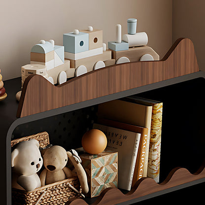 Contemporary Nordic Cartoon Cat Ear & Deer Ear Iron Multi-layer Board Kids Movable Storage Cabinet 2-Tier For Living Room