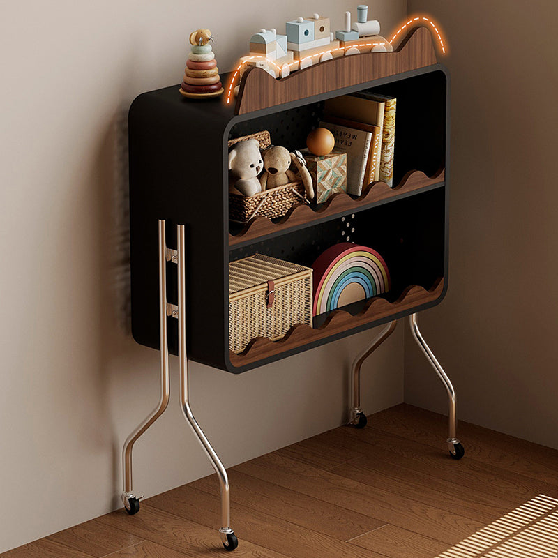 Contemporary Nordic Cartoon Cat Ear & Deer Ear Iron Multi-layer Board Kids Movable Storage Cabinet 2-Tier For Living Room