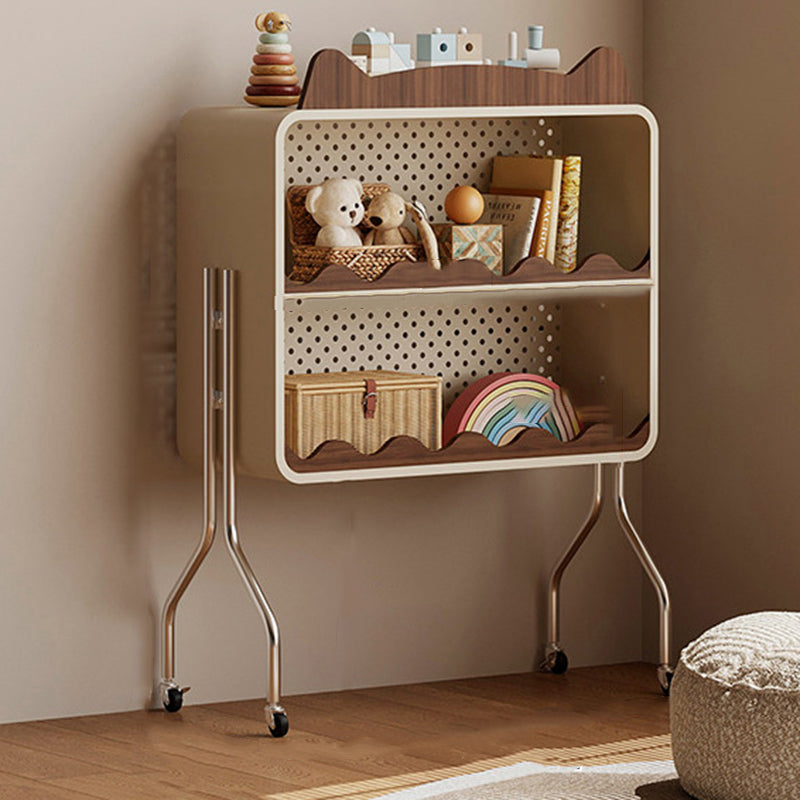 Contemporary Nordic Cartoon Cat Ear & Deer Ear Iron Multi-layer Board Kids Movable Storage Cabinet 2-Tier For Living Room